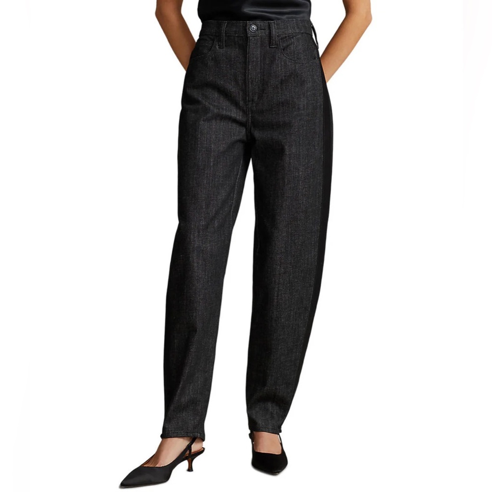 Ralph Lauren Polo Satin Stripe Curve Taper Carrot Jean